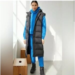 RARE ARITZIA TNA SUPER PUFF LONG VEST BLACK